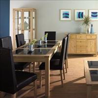 Large Dining Table & 4 Large Slatted