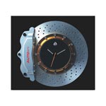 Brake Disc Clock Silver