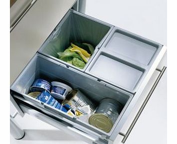 Plastic Kitchen Drawer Waste Bin Set