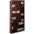 Baltimore Media Library - walnut finish