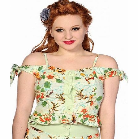 Evelyn Floral Top M OBN146-3