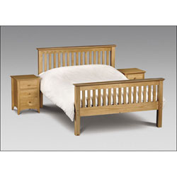 4FT 6` Double Bedstead - Solid Pine