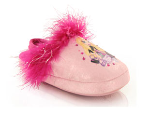 Barratts Fun Faux Fur Trim Slipper