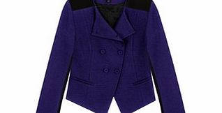 Purple and black jacket