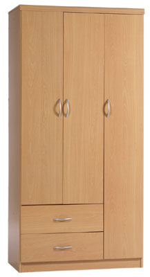 WARDROBE 3 DOOR 2 DRAWER ANNA VALUE