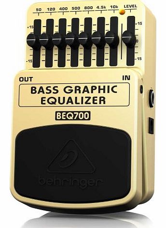 BEQ700 7 Band Bass Graphic Equalizer for Bass and Keyboard