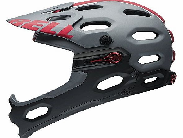 Super 2R Helmet in Titanium and Red L 58-62CM, TITANIUM/RED