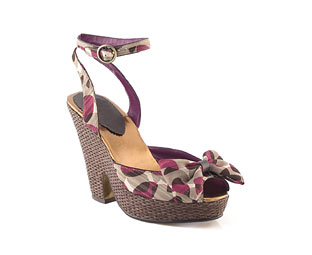 Bow Trim Wedge Sandal - Sizes 1-2