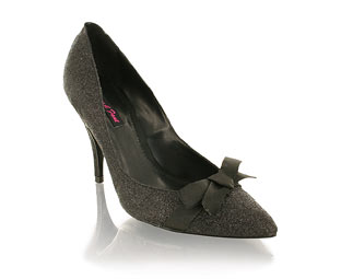 Glitter Detail Court Shoe