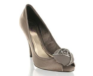 Satin Court Shoe