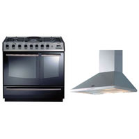 Range Cooker DB900DF and 90cm Chimney Hood CHIM90