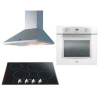 Single Fan Oven XOU60FP- Ceramic Hob CR60 and 60cm Chimney Hood CHIM60