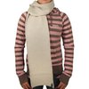 CREAM / STONE BENCH TUCK SCARF