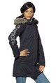 fur trim hooded coat