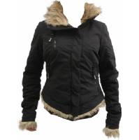 TREBLE ZIP FURBY JACKET - BLK745