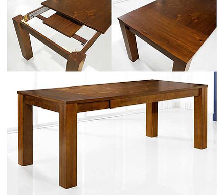 Cuba Acacia Rectangular Extending Dining Table