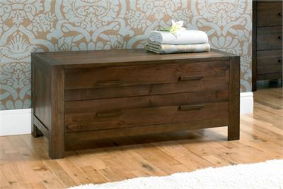 Lyon Walnut 2 Drawer Chest Small Single (2