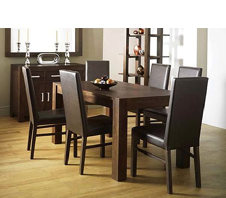 Lyon Walnut Rectangular Dining Table