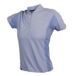 Ladies Injection Zip Neck Tee