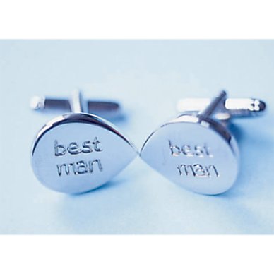 man silver nickel plated cufflinks