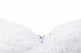 Blue/White Spot Print Underwired Bra, sky/blue