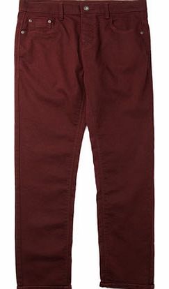 Boys Boys Burgundy Stretch Skinny Jeans,