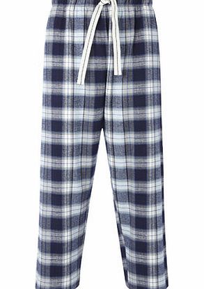 Brushed Cotton Pyjama Bottoms, Blue BR62B14FBLU