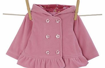 Girls Baby Girls Fleece Lightweight Jacket, pale