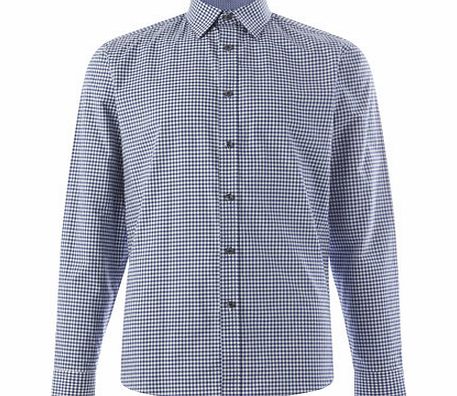 Jack Reid Marylebone Mini Gingham Shirt, Blue