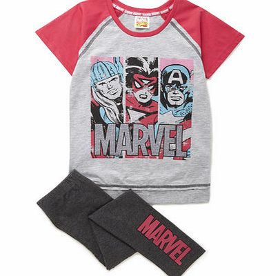 Marvel Superhero Girls Pyjamas, multi pink