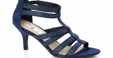 Navy Cage Evening Sandal, navy 2837740249