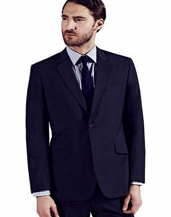 Navy Grid Check Suit Jacket, Blue BR64T09ENVY