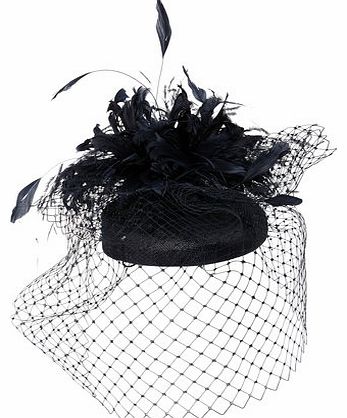 Navy Samantha Pill Box Fascinator, navy 6609630249