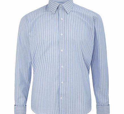 Scott and Taylor Blue Stripe Shirt, Blue