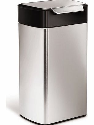 Simplehuman 30L Rectangular Bin, silver 9570150430