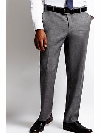 Tom English Grey Sharkskin Trousers, Grey