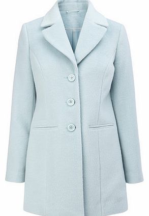 Womens Duck Egg Blue Petite Crombie Coat, duck