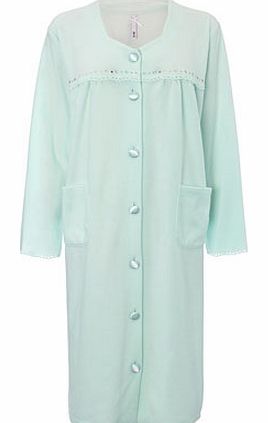 Womens Mint Heart Cut Out Design Housecoat, mint