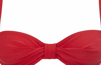 Bhs Womens Red Great Value Plain Underwired Bikini