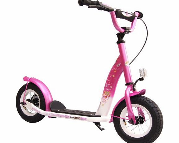 Bikestar bike*star 25.4cm (10 Inch) Child Kids Girls Kick Scooter - Classic - Colour Lilac amp; White