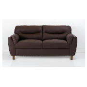 large Leather Sofa, Chocolate