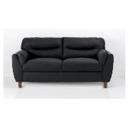 leather sofa large, black