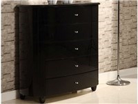 Aztec 5 Drawer Chest Black Drawer Chest