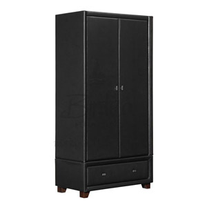 Brooklyn Black 2 Door Wardrobe