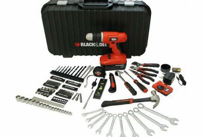 BLACK DECKER Black amp; Decker 132 Piece 18v Drill Driver Set