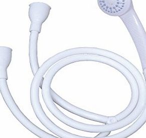 Blue Canyon @ Posh Porschey Single or Double Tap Bath Sink Shower Head Hose Spray Hair Dresser Pet Push On Mixer 1.5 - 1.7m (Double Tap Fitting SH-002)