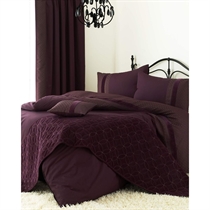 Aubergine Quilt Cover Set Super King Size