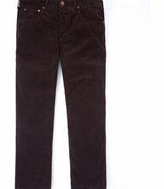 5 Pocket Slim Fit Cord Jeans, Chocolate