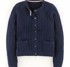 Cotton Cable Cardigan, Blue 34251736