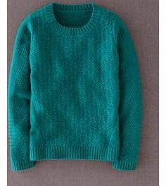 Mixed Stitch Jumper, Green 33674698